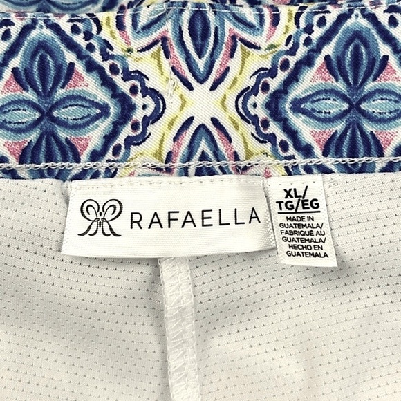 Rafaella Tile Floral Skirt Skort with Charm Blue and White Size XL - Picture 8 of 15